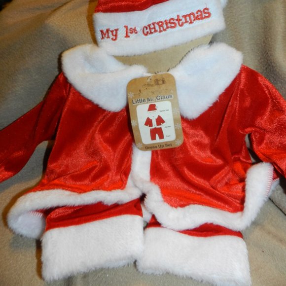 MR CLAUS BABY MY 1ST CHRISTMAS 3 PC SANTA SUIT SET 12 MTHS🆕FAST😮💨⚡🚚 - Picture 13 of 16